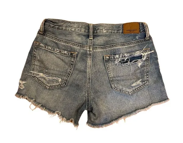 High Waisted Denim Shorts - Image 3