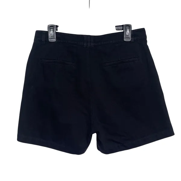 ANINE BING Women’s Woven Pleated Black Trouser Short size large - Image 7
