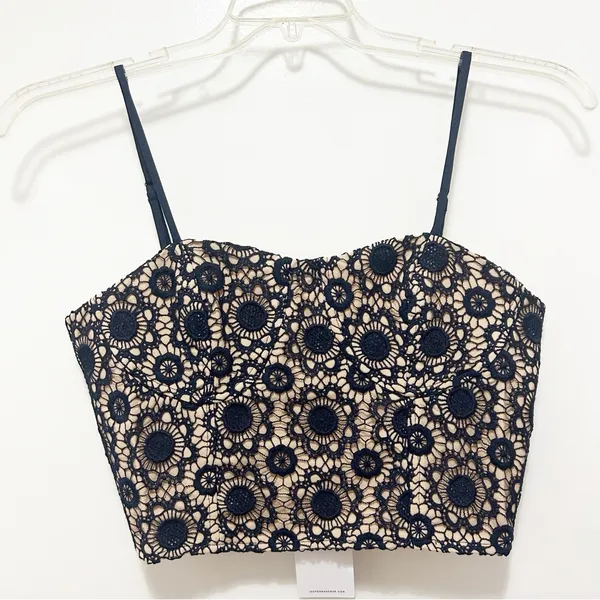 J.O.A. Lace‎ Crop Top Large NWT - Image 2
