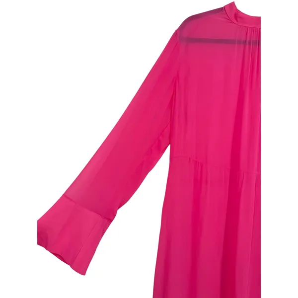 NWT Anthropologie‎ Womens Long Sleeve Sheer Tunic Dress Pink Bell Sleeve Size XL - Image 10