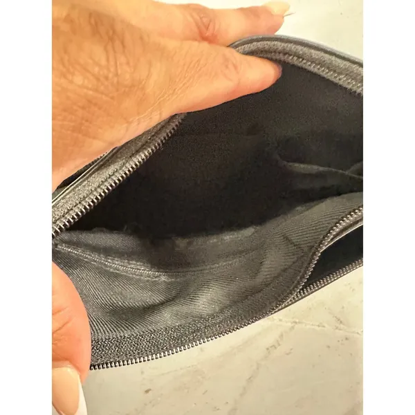 90s Chic Nine West Black Leather Hobo Minimalist Shoulder Bag - Image 5