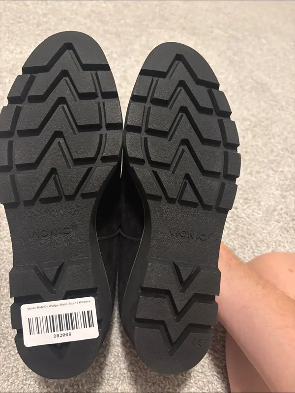 NWT Vionic Willa Wedge Black Suede Slip-On Loafers Comfort Shoes wedge heel 11 - Image 7