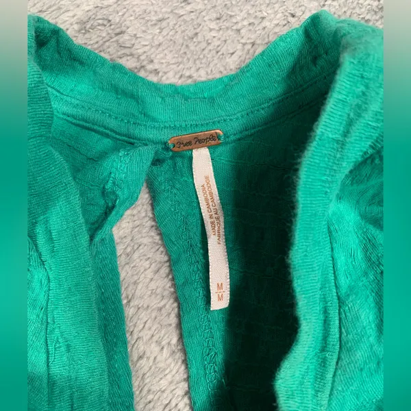 Free people green tunic/mini dress medium - Image 3