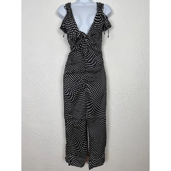 For Love & Lemons Beth Polka Dot Midi Dress Romantic Cocktail Size XS NWT - Image 4