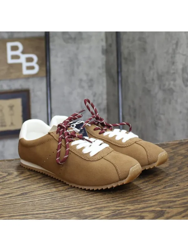 NWT Universal Thread JoJo Sneakers Low Top Double Lace 94462316 Brown 8.5M - Image 2