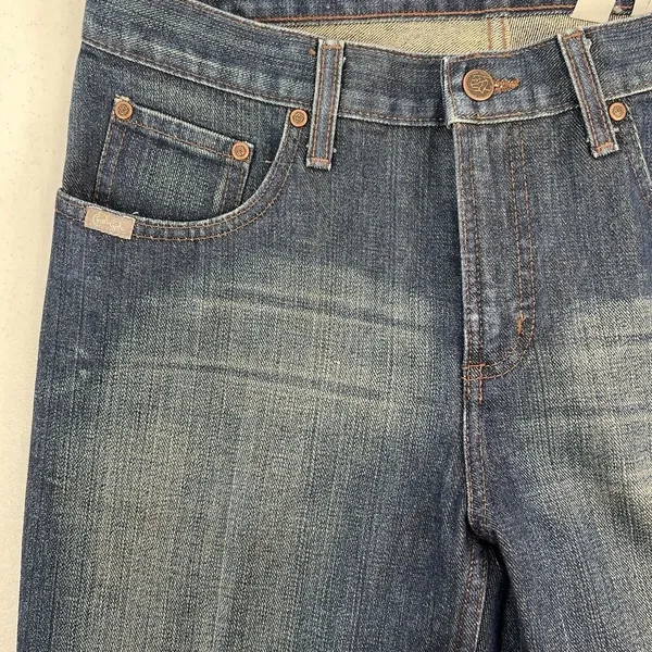 Cruel Girl Slim Juniors Size 9 Long Bootcut Jeans Dark Wash‎ Western Mid Rise - Image 4