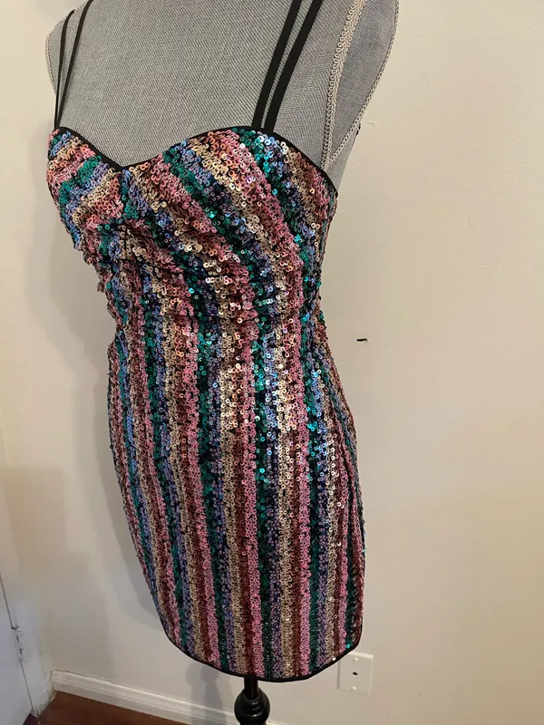 Lovers + Friends Mini Dress Sequin . Size XS - Image 6