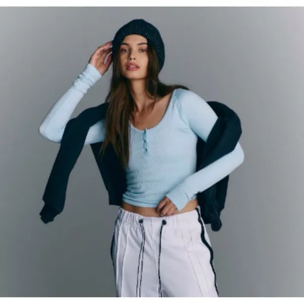 NWT FREE PEOPLE | FP Movement Arctic Snow Bail Out‎ Long Sleeve Layer Top M/L - Image 10