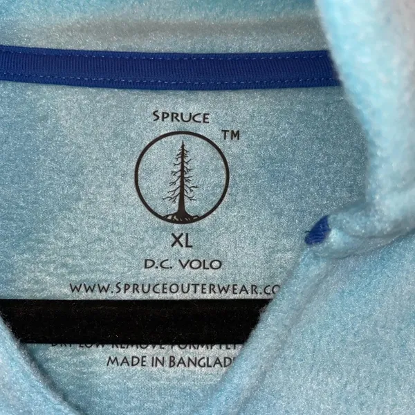 Spruce‎ Blue Fleece Pullover XL Tree Logo Outdoor Lightweight Sweatshirt Hiking - Image 6