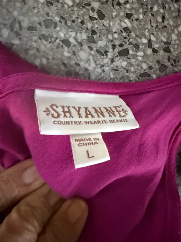 Shyanne Deep Magenta Lace-Trim Smocked Tank - Image 8