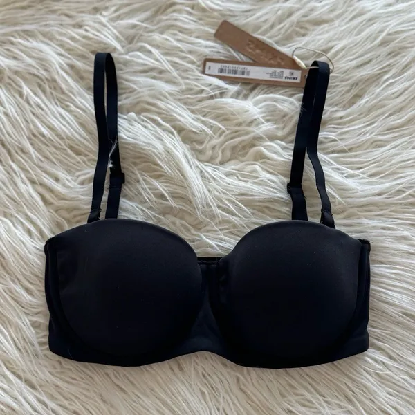 Skims Fits Everybody Strapless Bra Onyx Size 30C - Image 2