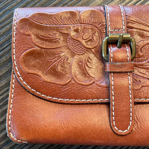 Patricia Nash Embossed Leather Clutch - Image 4