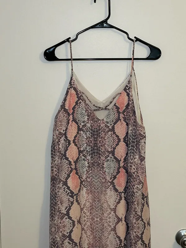 Peach Love California Patterned Dress - Image 3