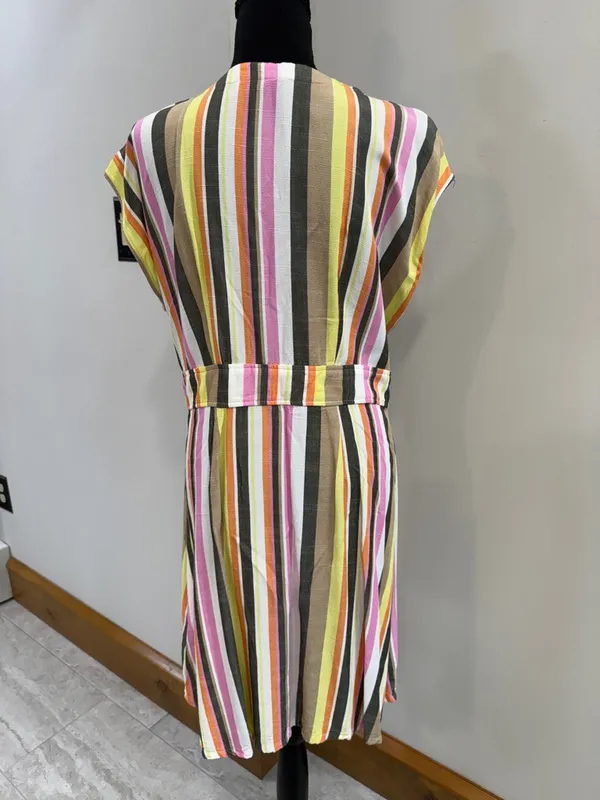 Loft Ann Taylor Striped colorful size 14 dress - Image 5