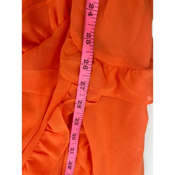 NWT‎ House of CB pixie ruffle Georgette Body-con Cocktail Dress - Image 8