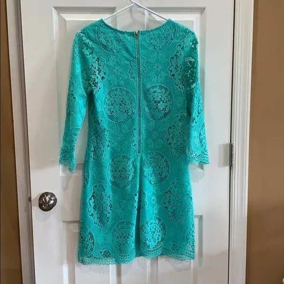 Mint/teal lace dress‎ size medium - Image 3