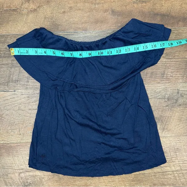 Lilly Pulitzer True Navy Rilo Ruffle Strapless Tube Top - Image 6