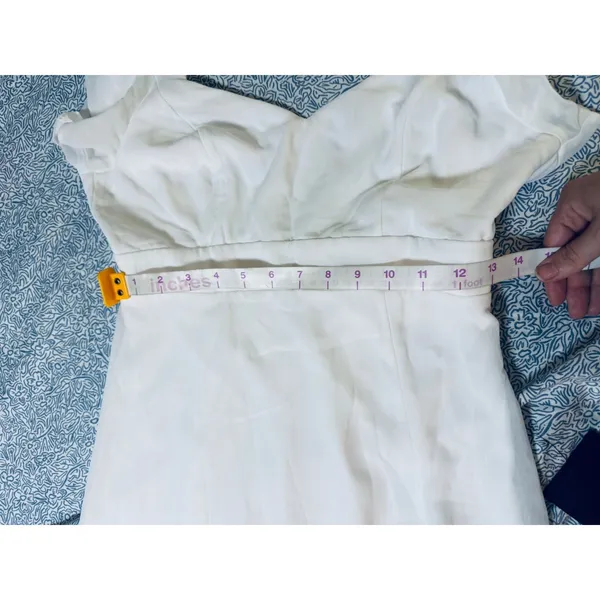 NWT Lulus Size Small Simply Delightful White Tie-Back Flutter Sleeve Maxi Dress - Image 10