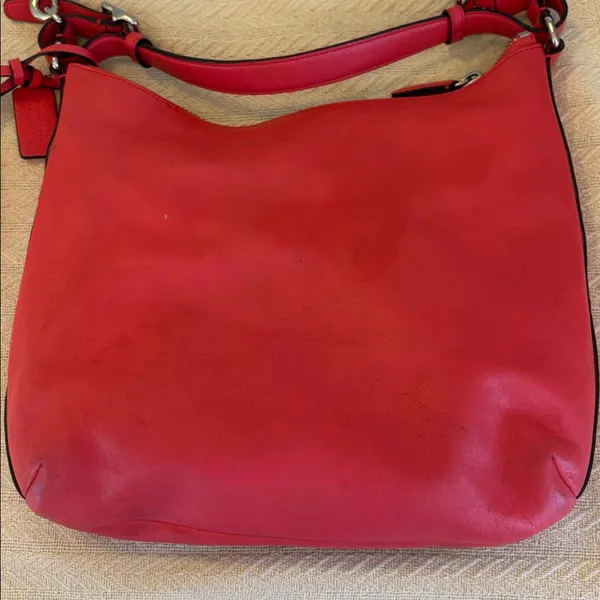 Coach Red Coral Shoulder handbag shoulder purse - Image 3