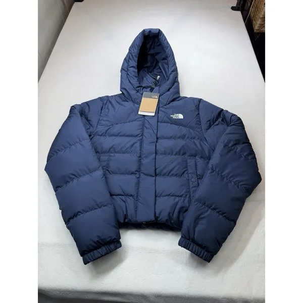 The North Face Women's Baltic Down Puffer Hoodie Jacket Navy NWT Small $270 ORG - Image 2