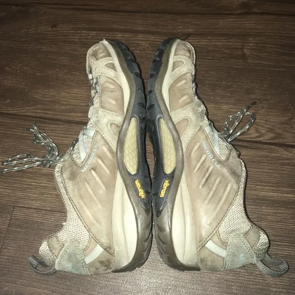Merrell Siren Olive lace up slip on hiking 7.5 shoes - Image 4