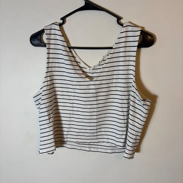 Maeve Anthropologie Striped Knit Tank Top Women's X-Large Sleeveless‎ Casual - Image 2