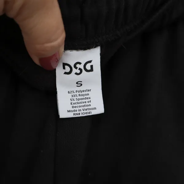 DSG Joggers Women S Athletic Black Elastic Cuff Stretch Excellent - Image 2