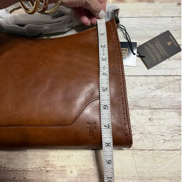 Frye Melissa Crossbody Purse Bag Brown Leather NWT - Image 5