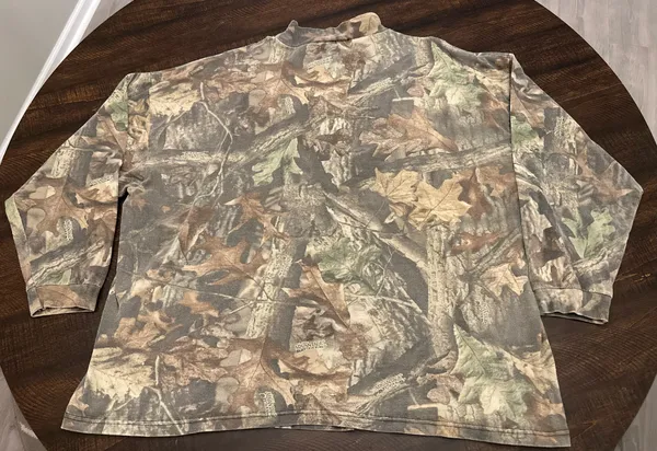 Vintage Walls Shirt Mens 3XL Advantage Timber Camo Hunting Mock Neck Outdoor - Image 8