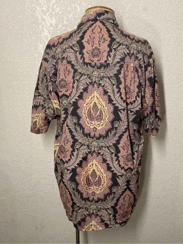 Isabel Marant Iggy Print Button Up Shirt Retro Print Womens Size S - Image 4