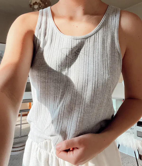 Vintage Tank Top Gray Size M - Image 4