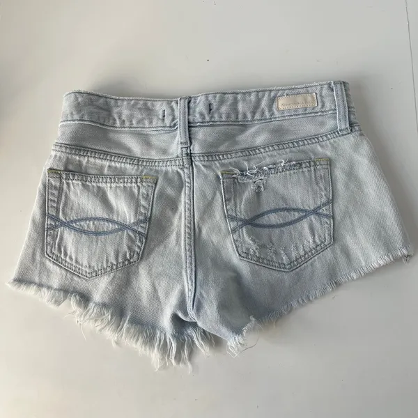 Abercrombie & Fitch Distressed Denim Womens Shorts 25 Festival Y2K Indie Sleaze - Image 8