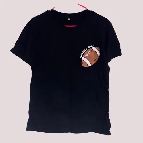 NWT “In My Football Mom Era”‎ Black Tee - Med - Image 3