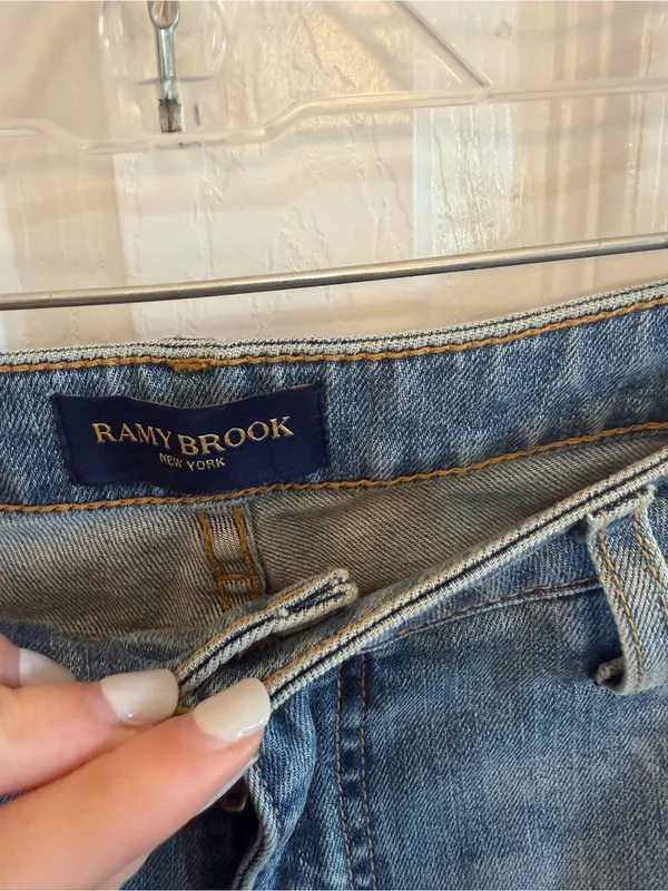Ramy Brook High-Rise Helena Flare Jean Light Wash Waist 25" - Image 4