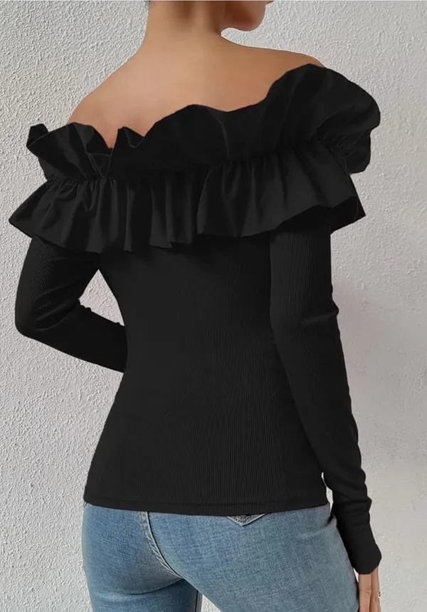 Ruffled Top Blue - Image 4