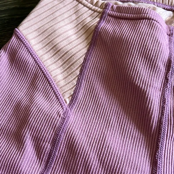 For Love & Lemons Purple Biker Shorts - Image 3