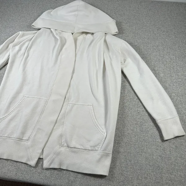 Polo‎ Ralph Lauren Womens Small Cardigan White Long Sleeve Open Front Collared - Image 14