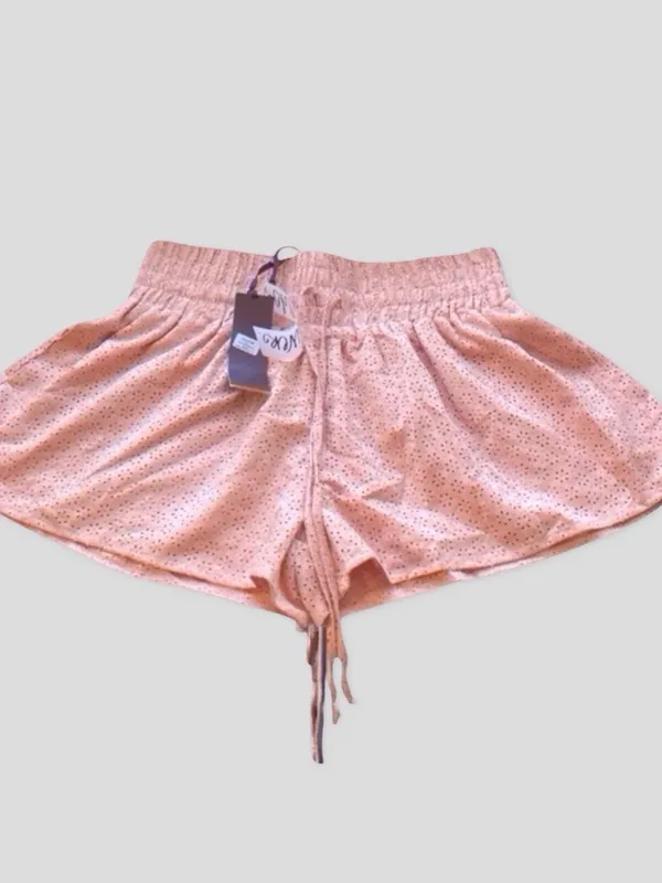 ANTHROPOLOGIE | Chloe Oliver Perforated Suede Shorts | Dark Peach | Size L - Image 10