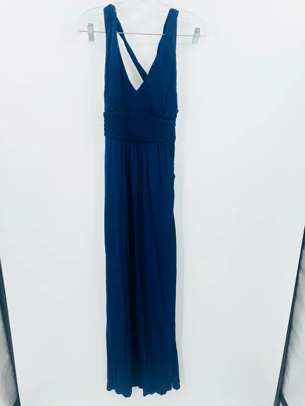 Anthropologie Maeve Navy Blue Yuma Sleeveless‎ Maxi Dress Women's Size 4 - Image 3