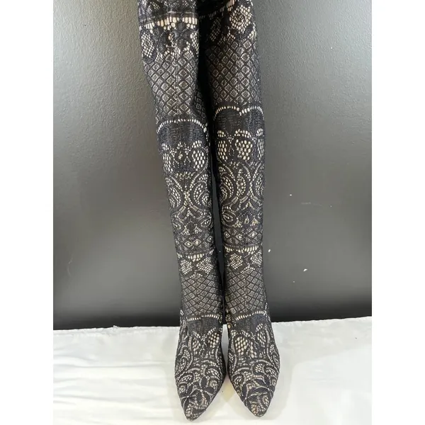 Steve Madden Tiffy Womens Black Over the Knee Boots Size 6.5M SKU 6434 - Image 2