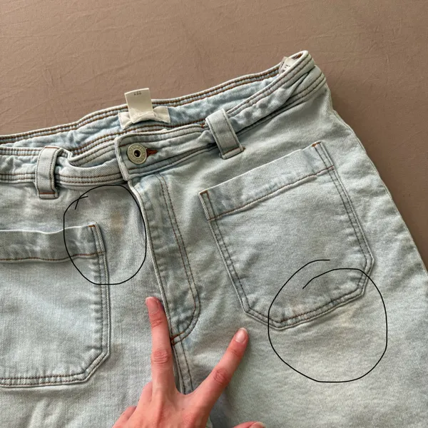 H&M Wide Leg Sailor Jeans - Image 6
