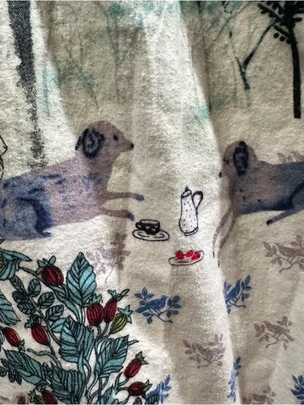 Anthropologie E by Eloise Woodland Animal Pajama Pants – Size XS - Image 7