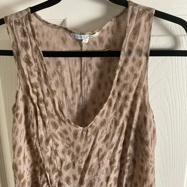 Cecico Leopard Print Sleeveless Blouse size medium - Image 3