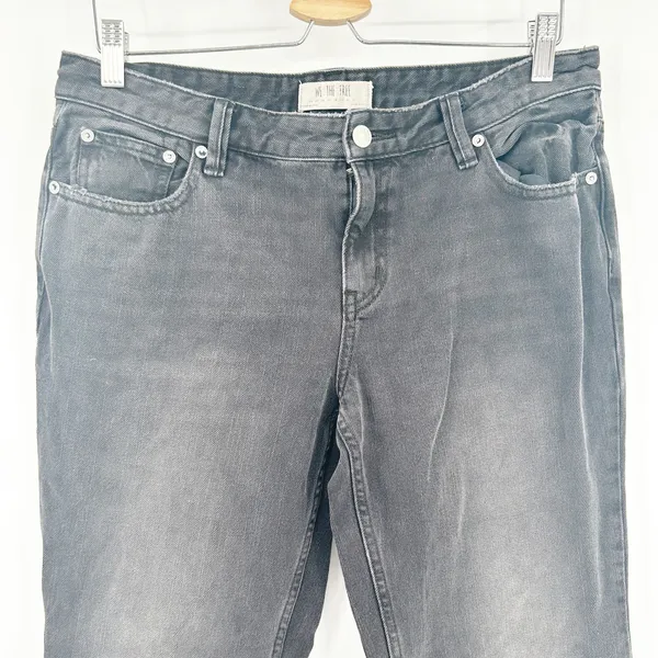 Free People FP We The Free Womens Raw Hem Distressed Western Flare Jeans Size 29 - Image 3