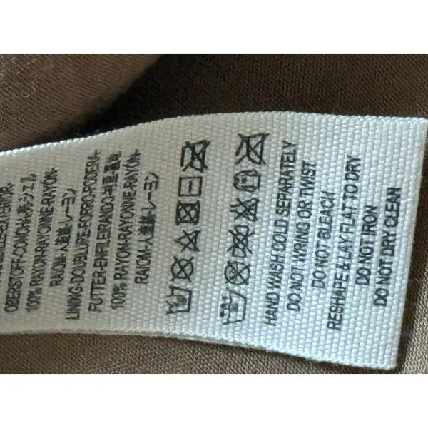 Free People Modern Femme Vegan Leather‎ Mini Skirt Size 2 Brown Short Faux - Image 5