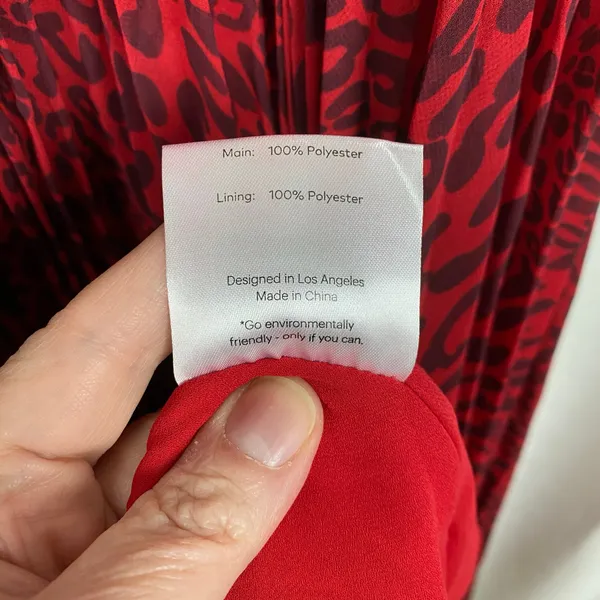 Fame and Partners Red Casablanca Maxi Dress Sz.4 NWT - Image 15