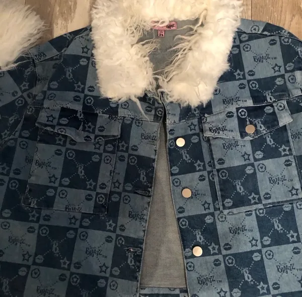 Dolls kill Bratz denim & faux fur jacket - Image 6