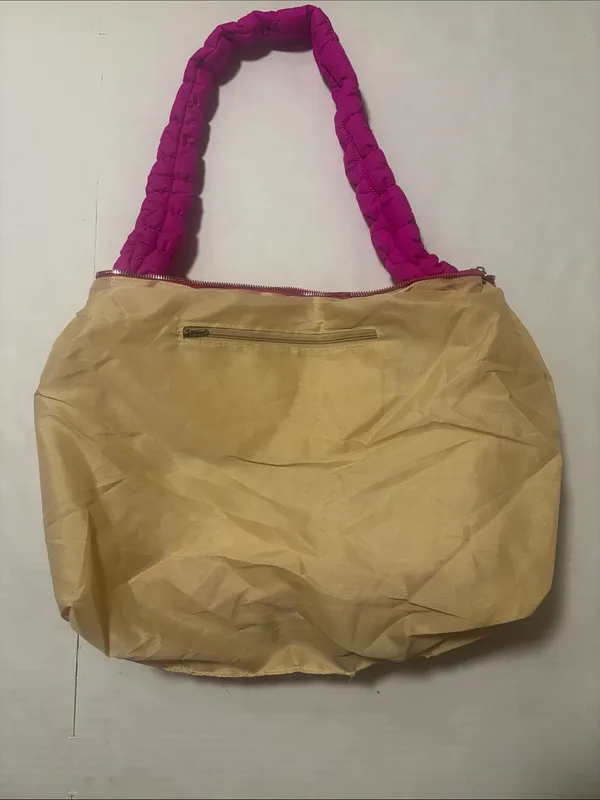 Hot Pink Padded Quilted Crossbody Shoulder Bag Fuchsia Pink Neon Barbie E-Girl - Image 7