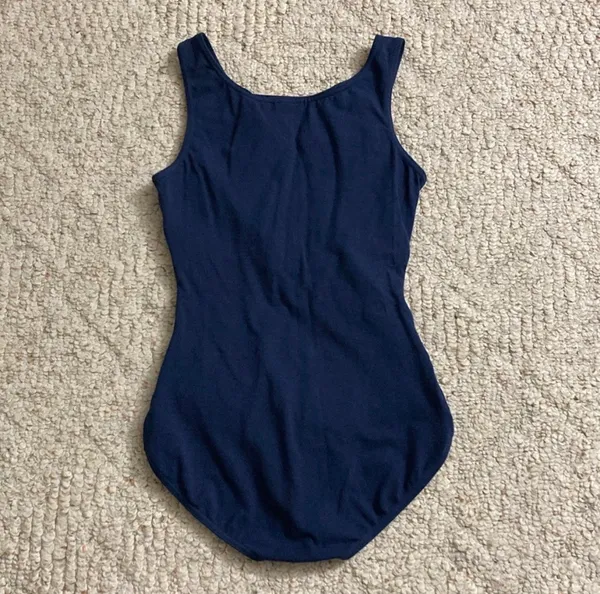 Navy Blue Capezio Tank Leotard - Image 2