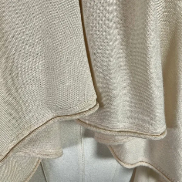 Ralph Lauren Womens‎ Drape Open Front Cardigan Sweater Knitwear Cream Luxury - Image 3